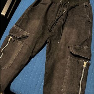 Men's Black Cargo Pants